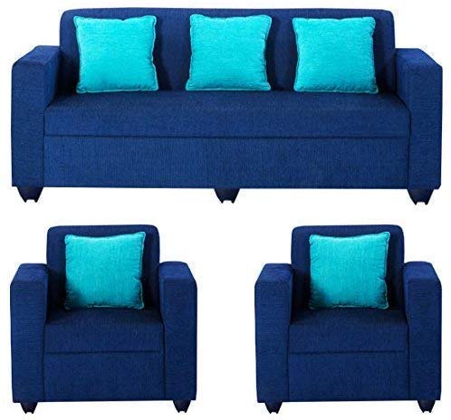 5 Seater Sofa Set:- Desy (3+1+1) Fabric Sofa Set