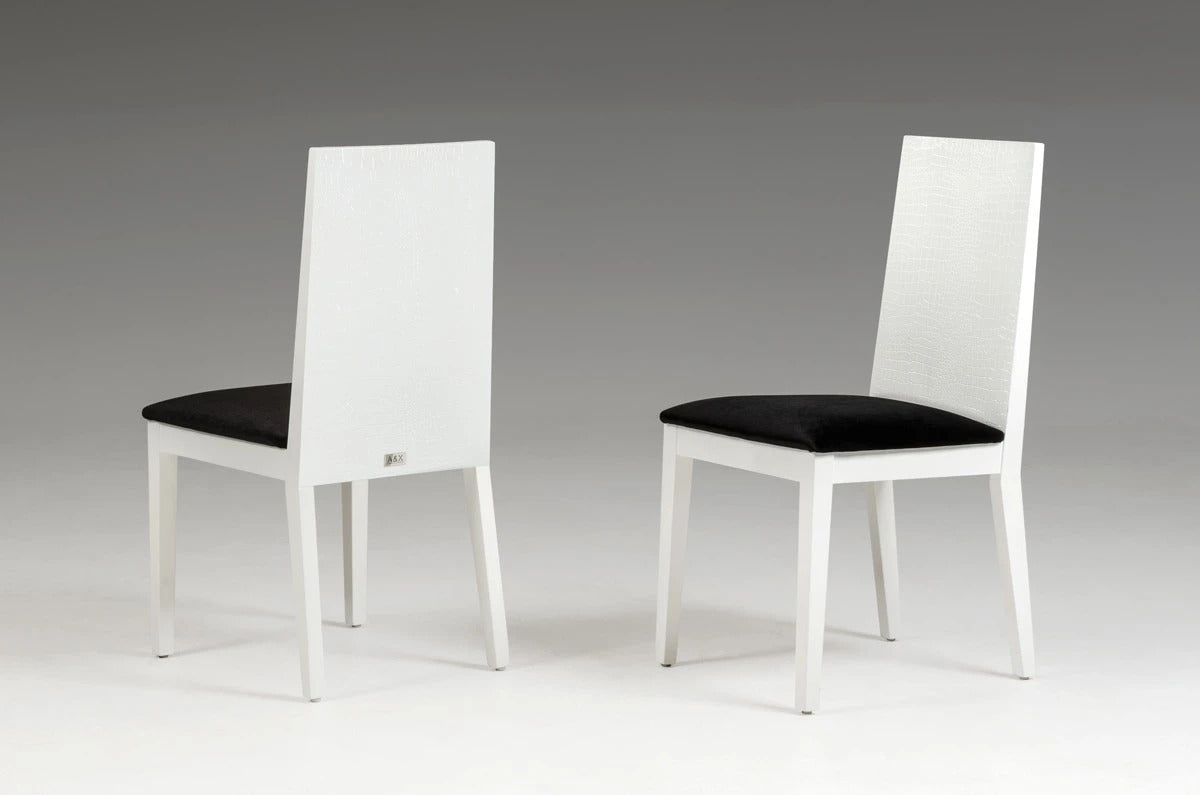 Dining Chair BELLA - White Dining Chair(Set of 2)