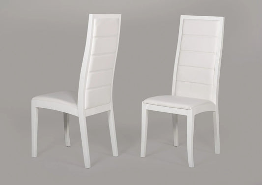 Dining Chair  DENO Contemporary White Dining Chair (Set of 2)