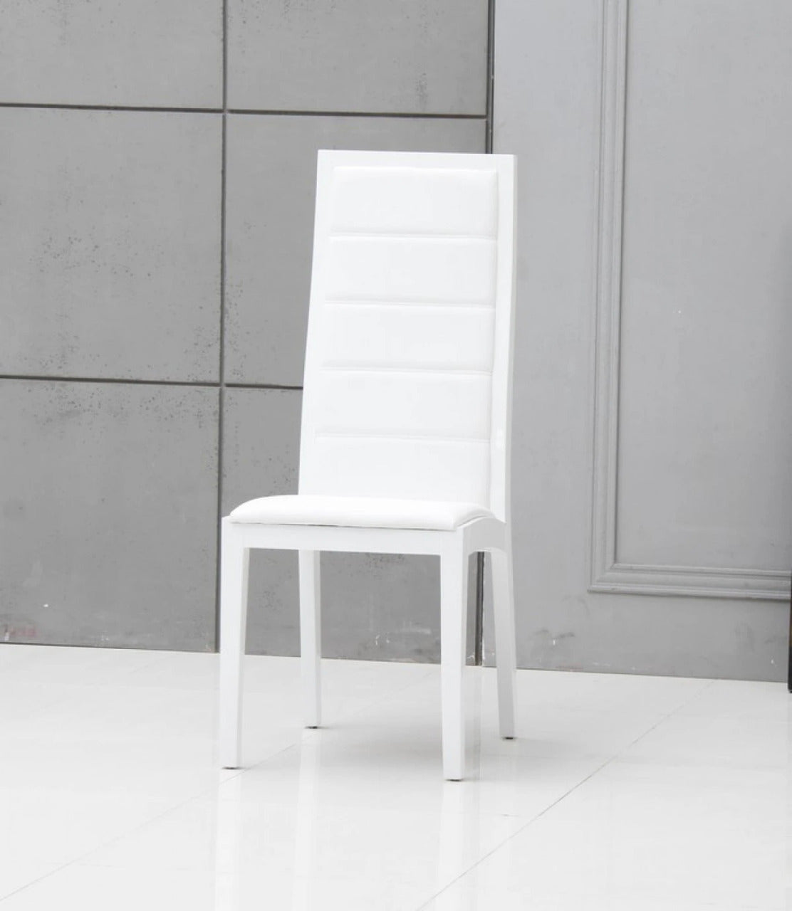 Dining Chair DENO Contemporary White Dining Chair (Set of 2)