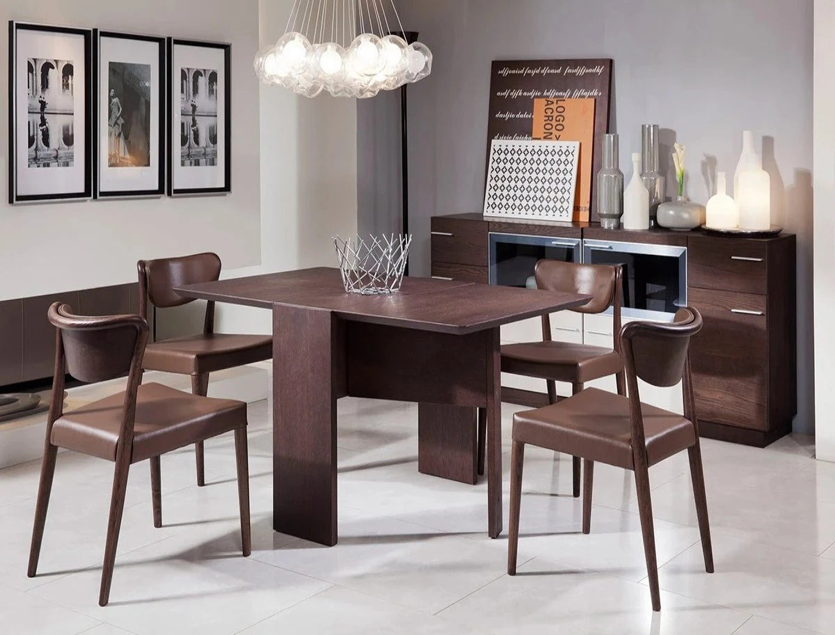 Dining Chair JOI Modern Brown Oak Dining Chair (Set of 2)
