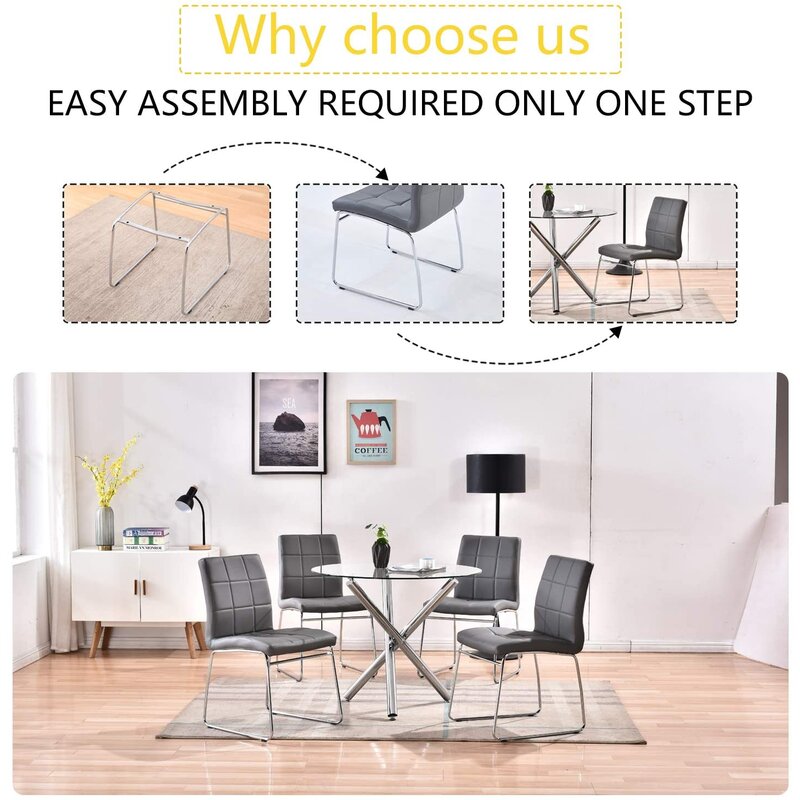 Dining Set - 3 Person Round Dining Table Set
