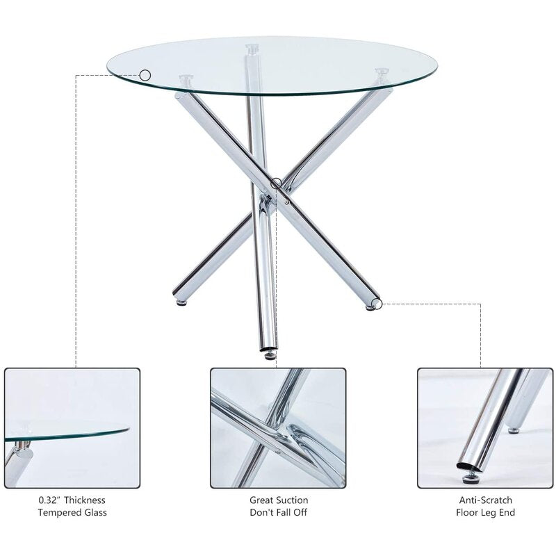 Dining Set - 3 Person Round Dining Table Set
