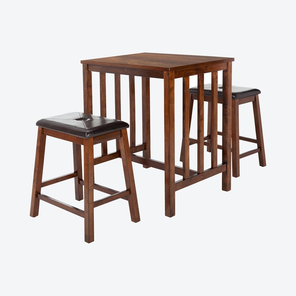 Dining Set: 2 Seater Counter Height Bar Table