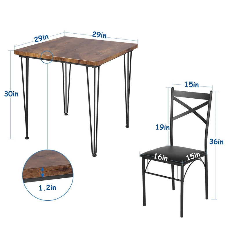 Dining Set: 3 Piece 2 Seater Dining Set