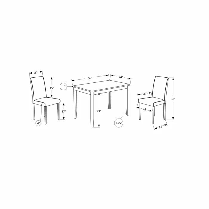 Dining Set 3 Piece Dining Table Set