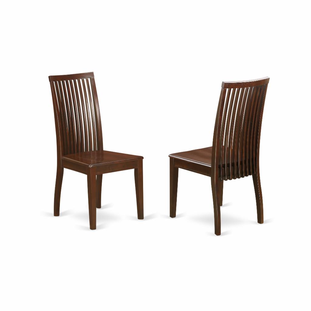 Dining Set: 3 Piece Dining Table Set with 2 Wood Seat Dining Chairs
