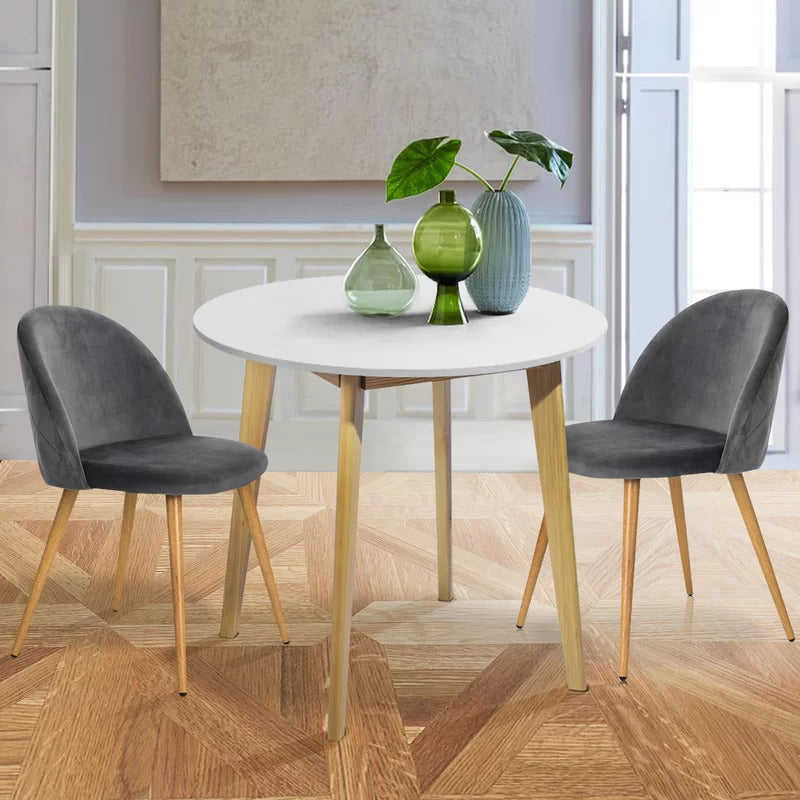 Dining Set: 3 Piece Round Dining Table With 2 Chairs