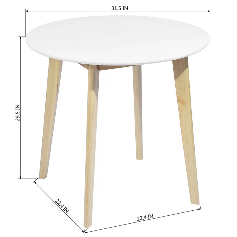 Dining Set: 3 Piece Round Dining Table With 2 Chairs
