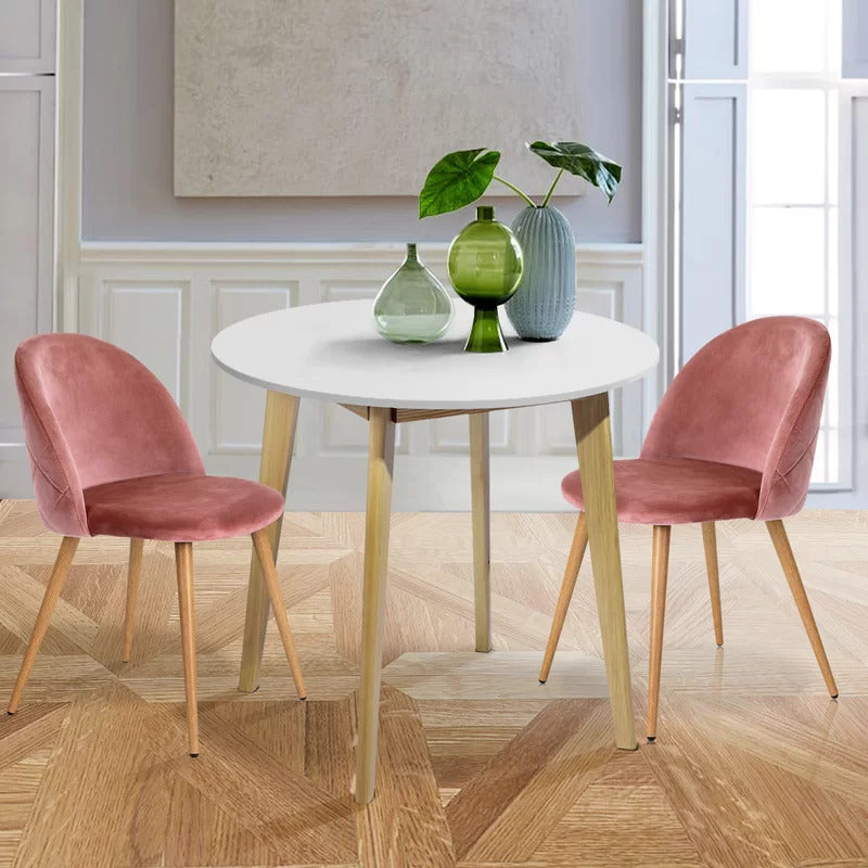 Dining Set: 3 Piece Round Dining Table With 2 Chairs