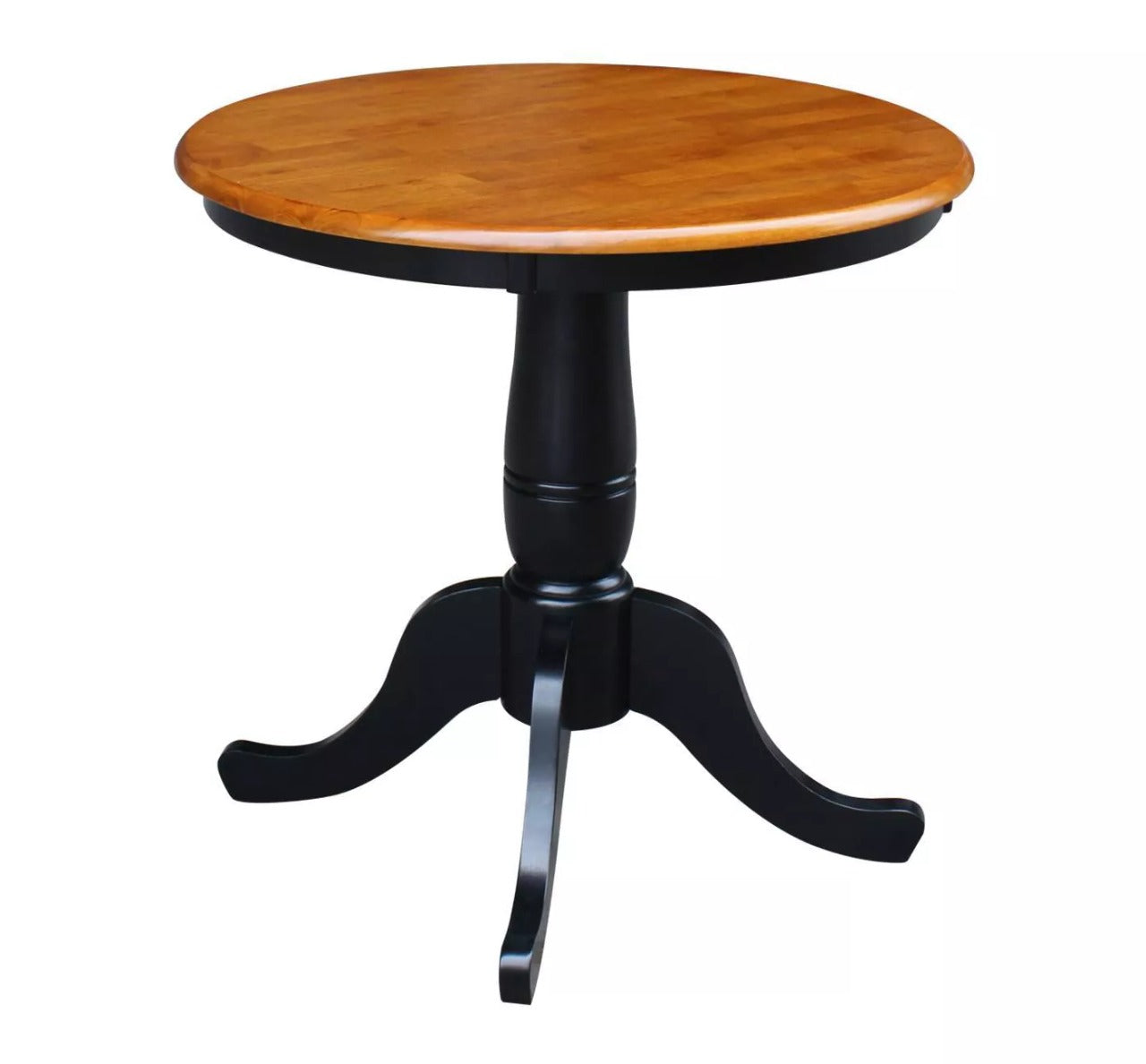 Dining Set 3 Piece Round Dining Table with 2 X-Back Chairs