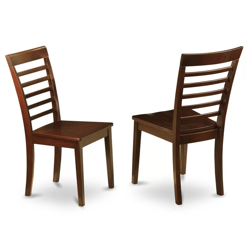 Dining Set 3 Piece Straight Ladder Back Dining Table Set