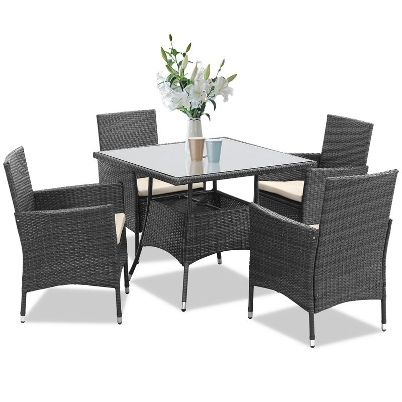 Dining Set: 4 - Person 35'' Long Dining Set