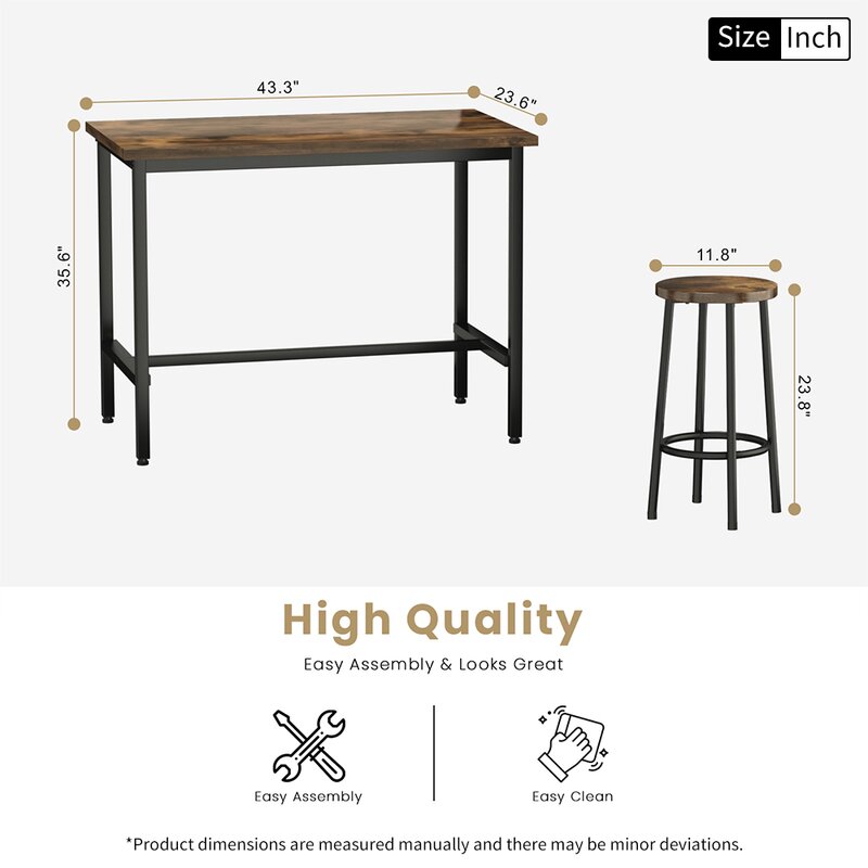 Dining Set: 4 - Person Counter Height Dining Set
