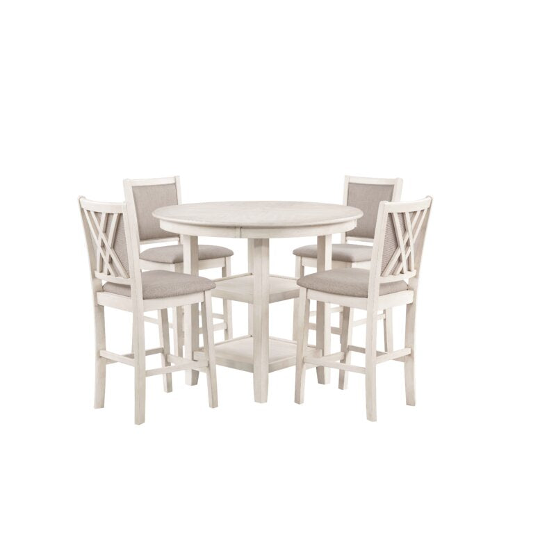 Dining Set : 4 - Person Round Dining Set