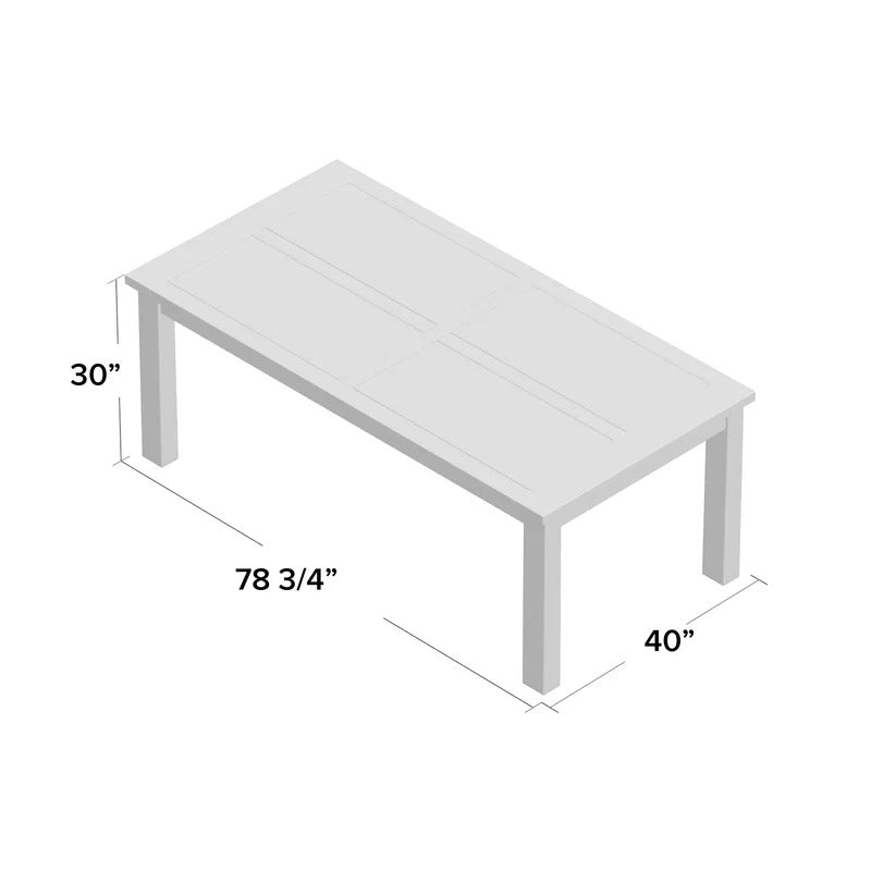 Dining Set: 8 Seater Rubberwood Solid Wood Dining Set