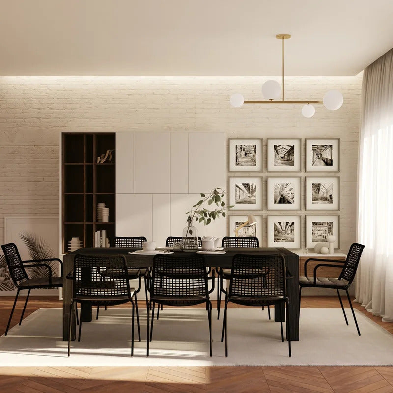Dining Set: Acacia Solid Wood Dining Set