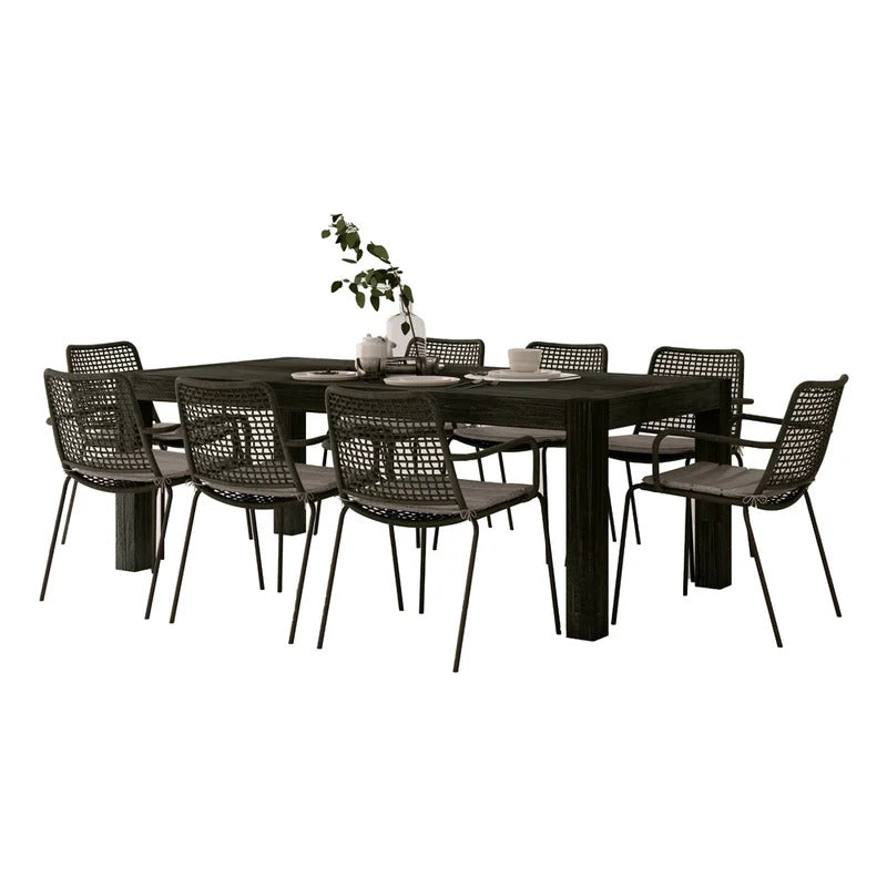 Dining Set: Acacia Solid Wood Dining Set