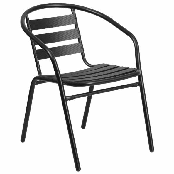 Dining Set: Biyok 2 Seater Aluminum Patio Dining Set with Slat Stack Chairs