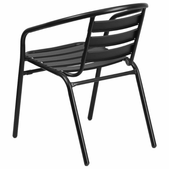 Dining Set: Biyok 2 Seater Aluminum Patio Dining Set with Slat Stack Chairs
