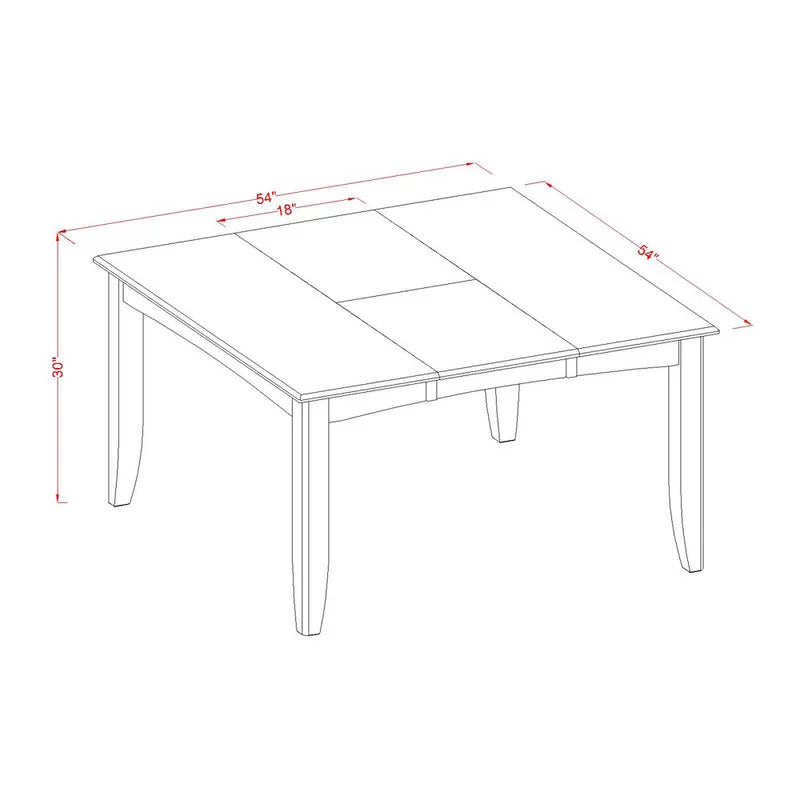 Dining Set: Butterfly Leaf Rubberwood Dining Set