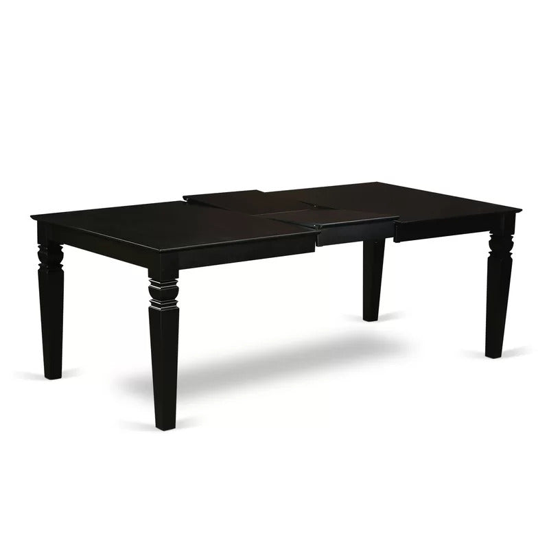 Dining Set: Butterfly Leaf Rubberwood Solid Wood Dining Set