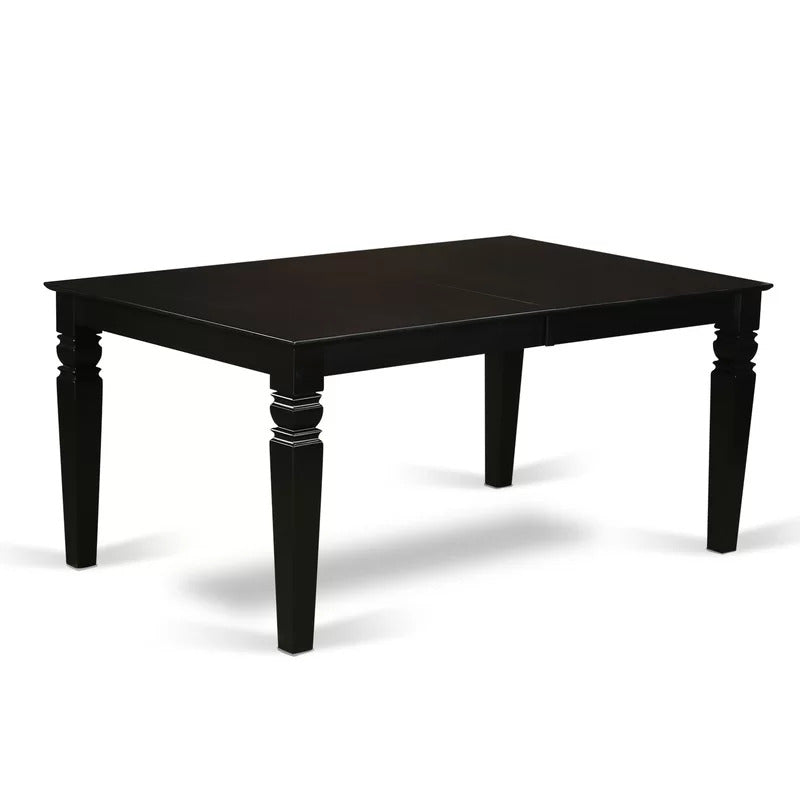 Dining Set: Butterfly Leaf Rubberwood Solid Wood Dining Set