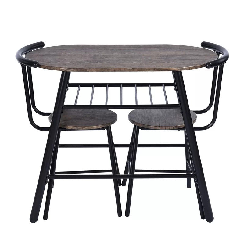 Dining Set: Dining Table with 2 Chairs Dining Set, Breakfast Table