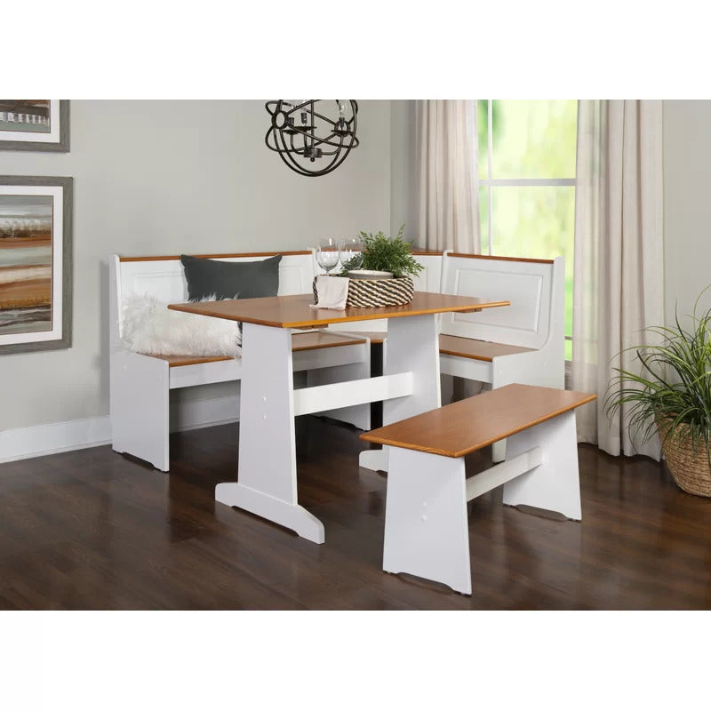 Dining Set: Dining Table with 6 Chairs Breakfast Dining Set