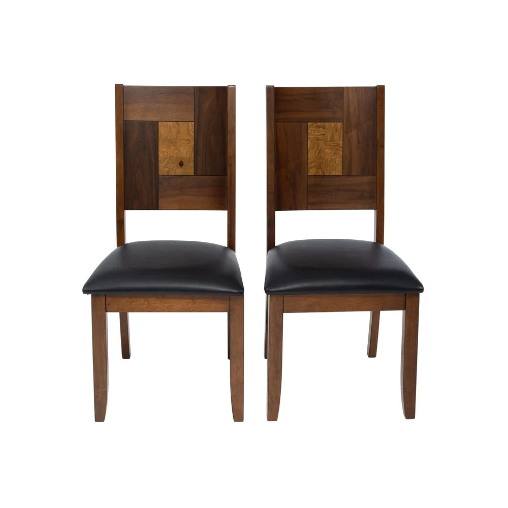 Dining Set: Dining Table with 6 Chairs Butterfly Leaf Dining Set