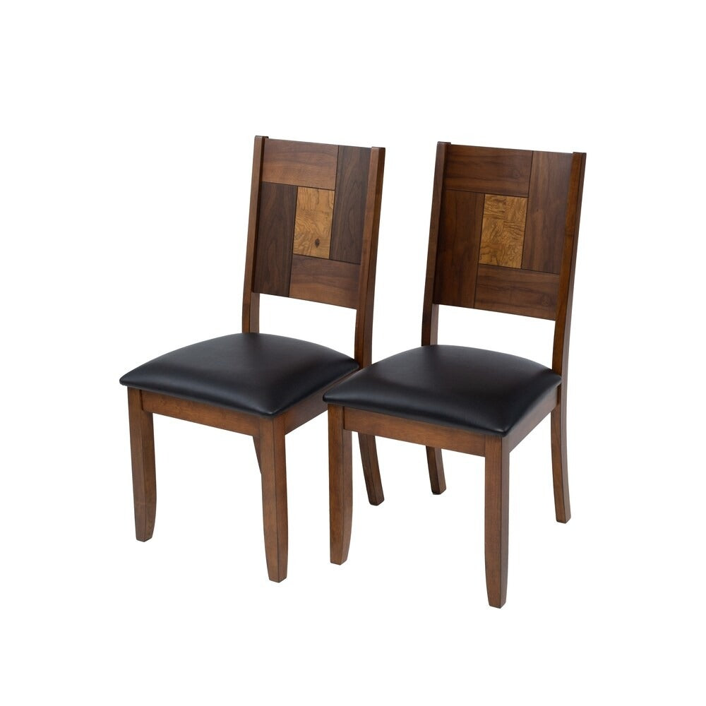 Dining Set: Dining Table with 6 Chairs Butterfly Leaf Dining Set