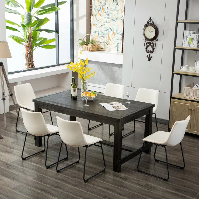 Dining Set: Dining Table with 6 Chairs Dining Set