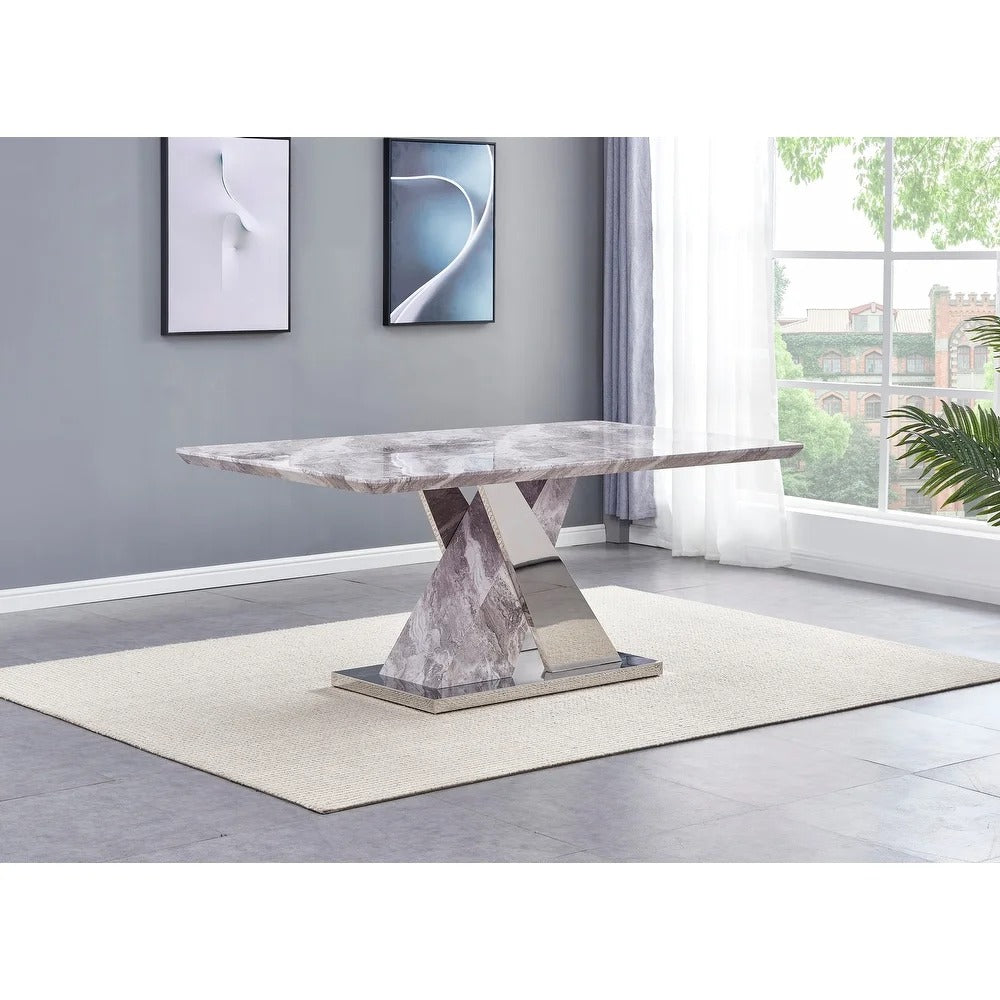 Dining Set: Dining Table with 6 Chairs Dining Set
