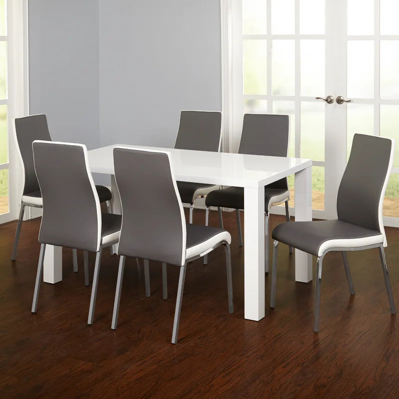 Dining Set: Dining Table with 6 Chairs Dining Set