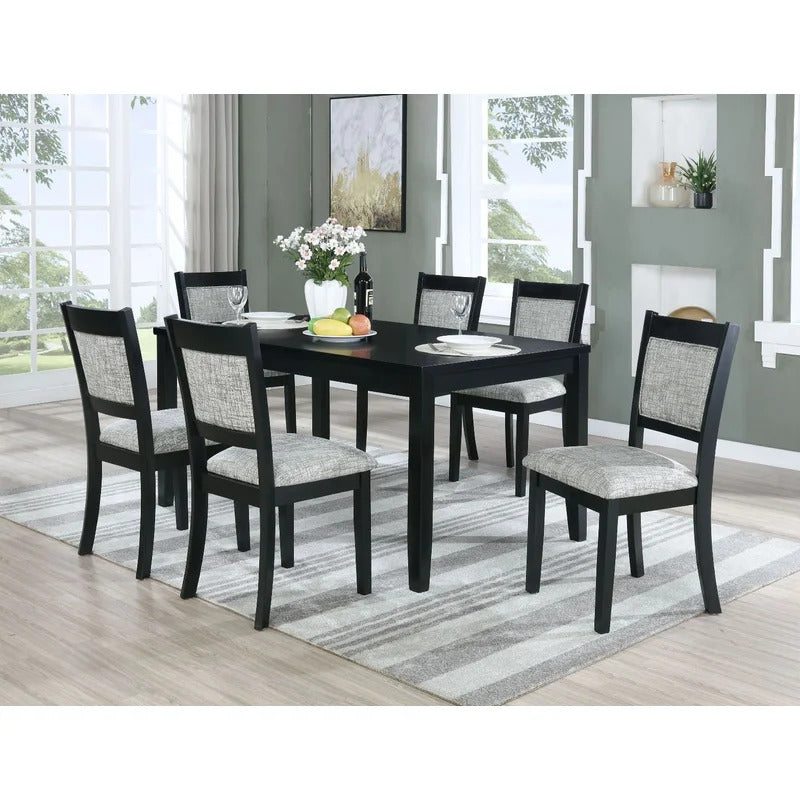Dining Set: Dining Table with 6 Chairs Dining Set