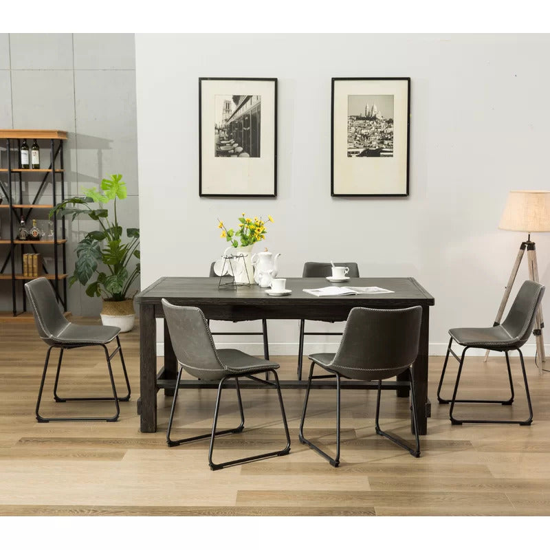 Dining Set: Dining Table with 6 Chairs Dining Set