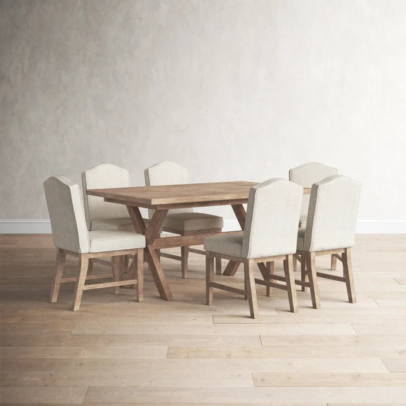 Dining Set: Dining Table with 6 Chairs Dining Set