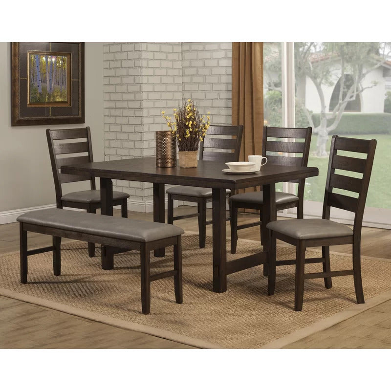 Dining Set: Dining Table with 6 Chairs Dining Set