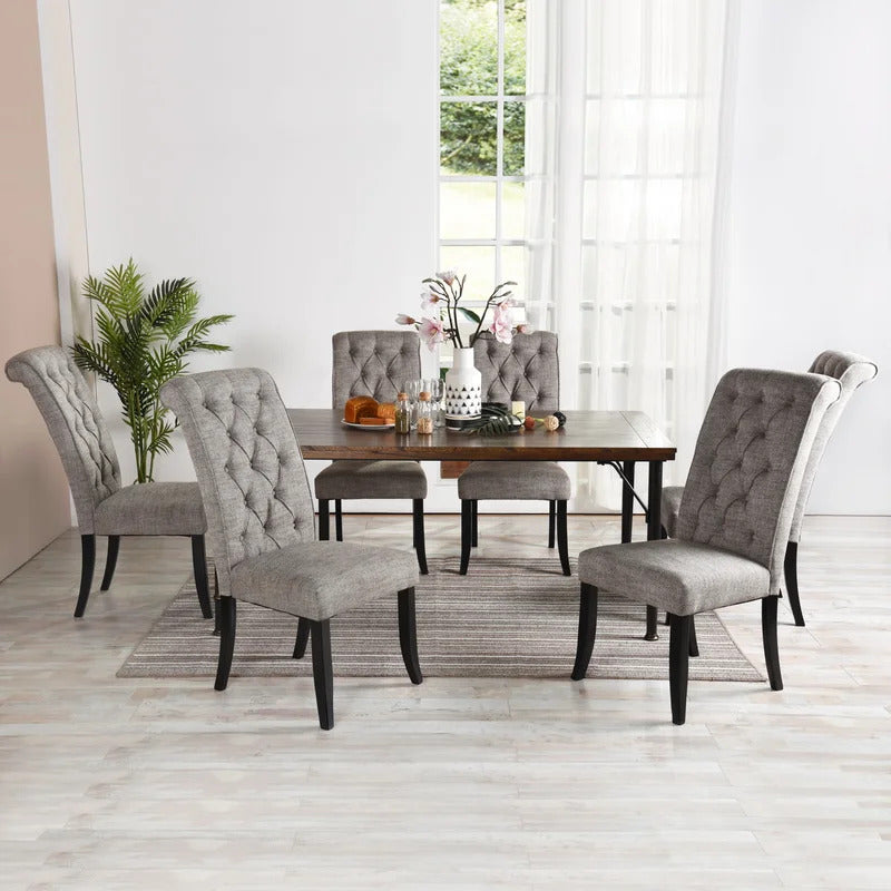 Dining Set: Dining Table with 6 Chairs Dining Set