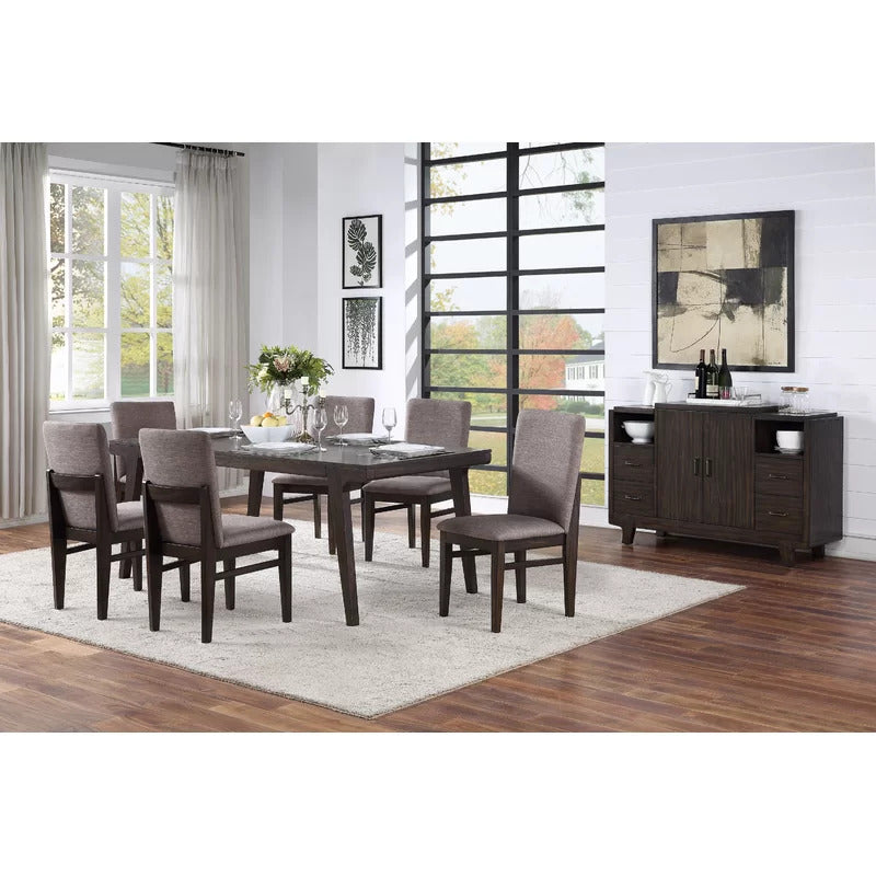 Dining Set: Dining Table with 6 Chairs Dining Set