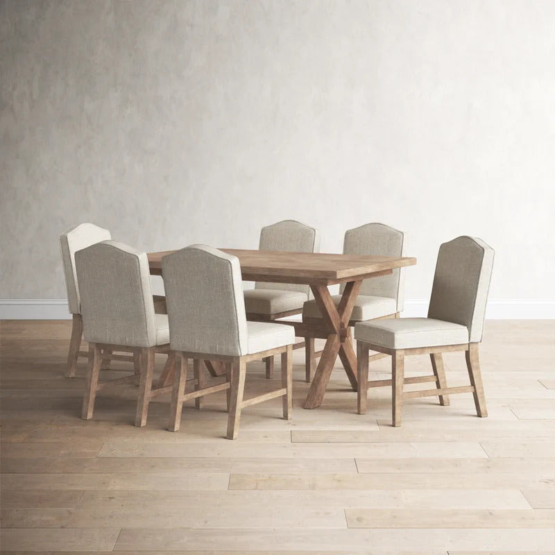 Dining Set: Dining Table with 6 Chairs Dining Set
