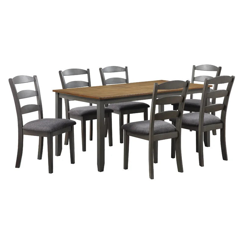 Dining Set: Dining Table with 6 Chairs Dining Set