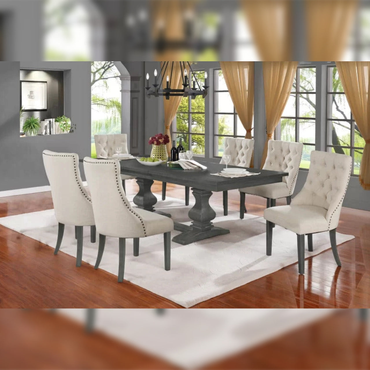 Dining Set Dining Table with 6 Chairs Dining Set