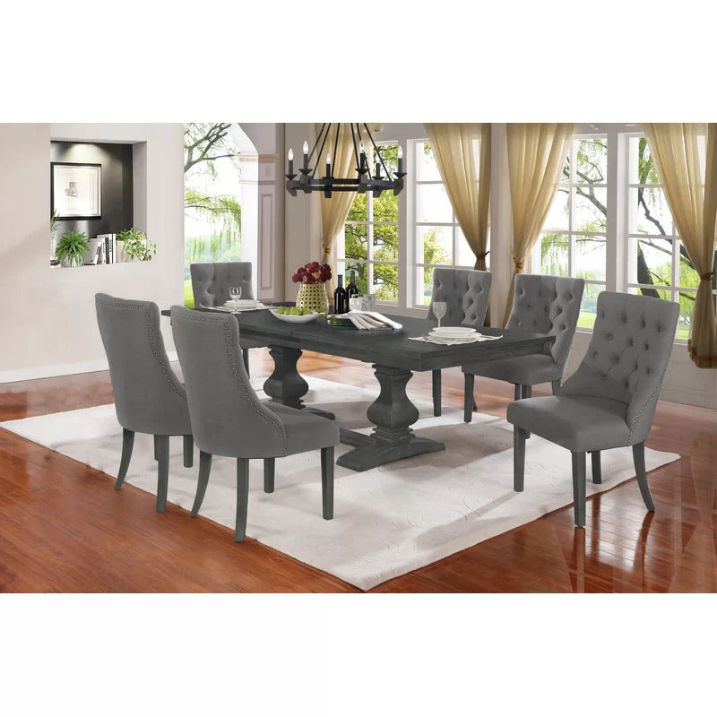 Dining Set: Dining Table with 6 Chairs Dining Set