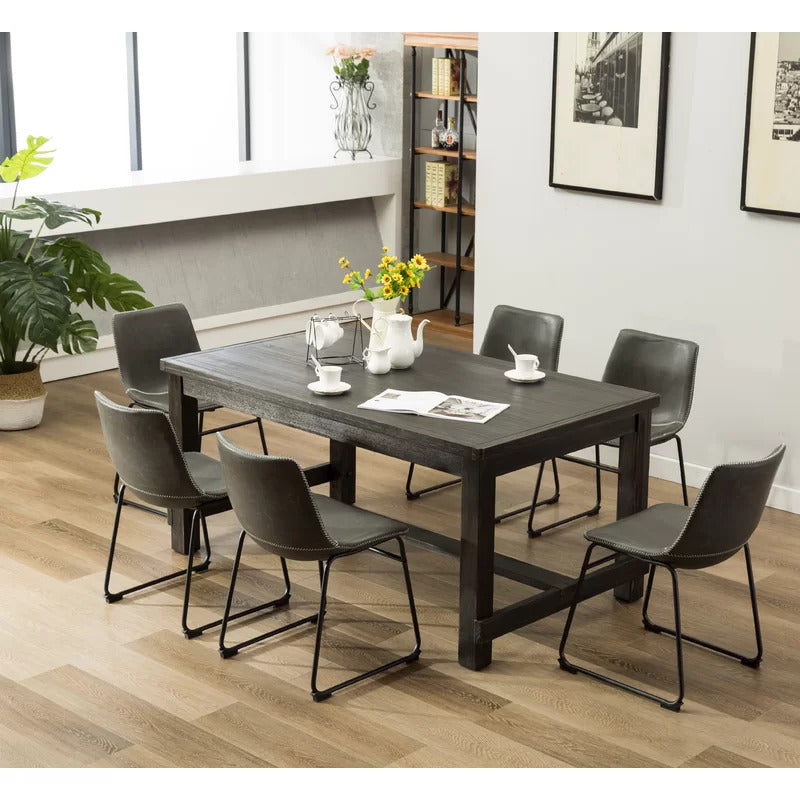 Dining Set: Dining Table with 6 Chairs Dining Set