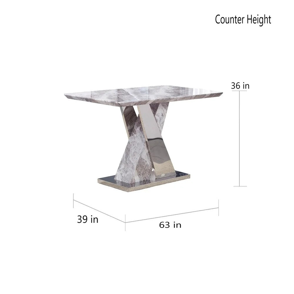 Dining Set: Dining Table with 6 Chairs Dining Set