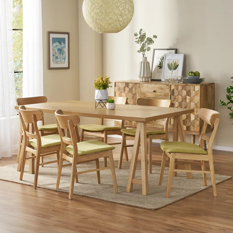 Dining Set: Dining Table with 6 Chairs Dining Set