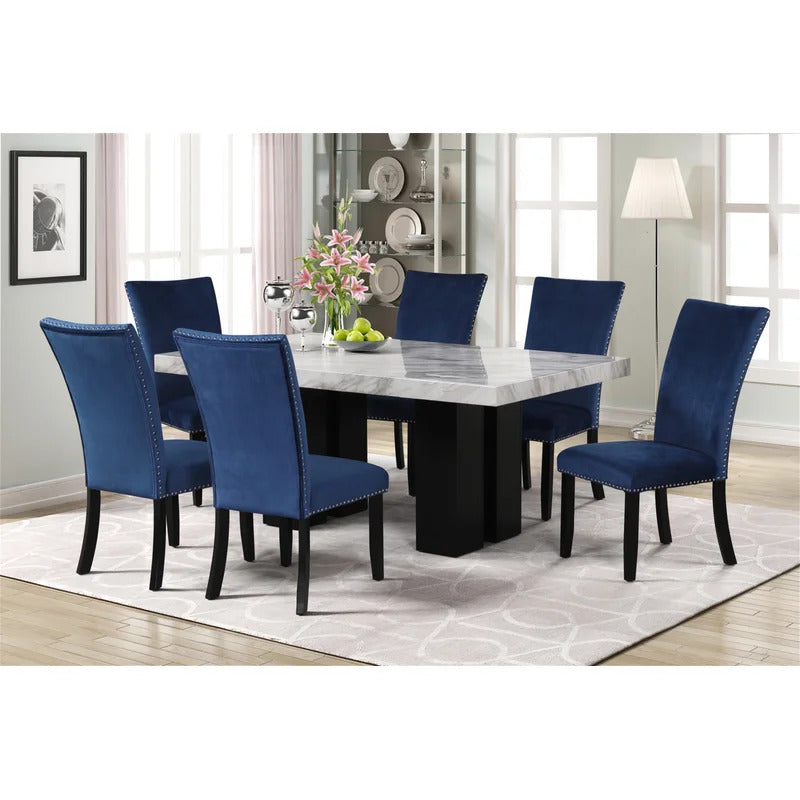 Dining Set: Dining Table with 6 Chairs Dining Set