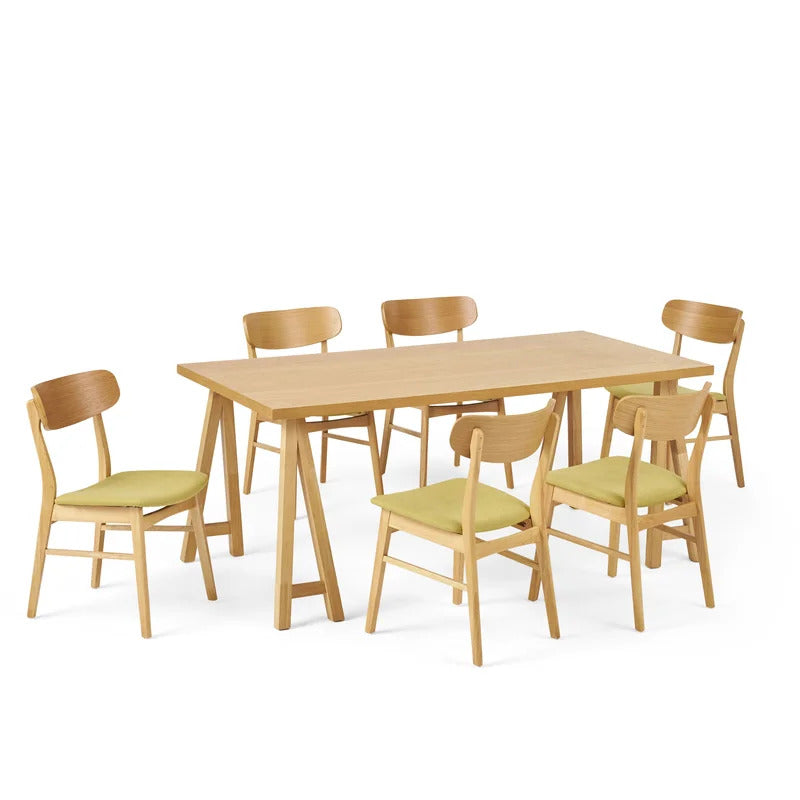 Dining Set: Dining Table with 6 Chairs Dining Set