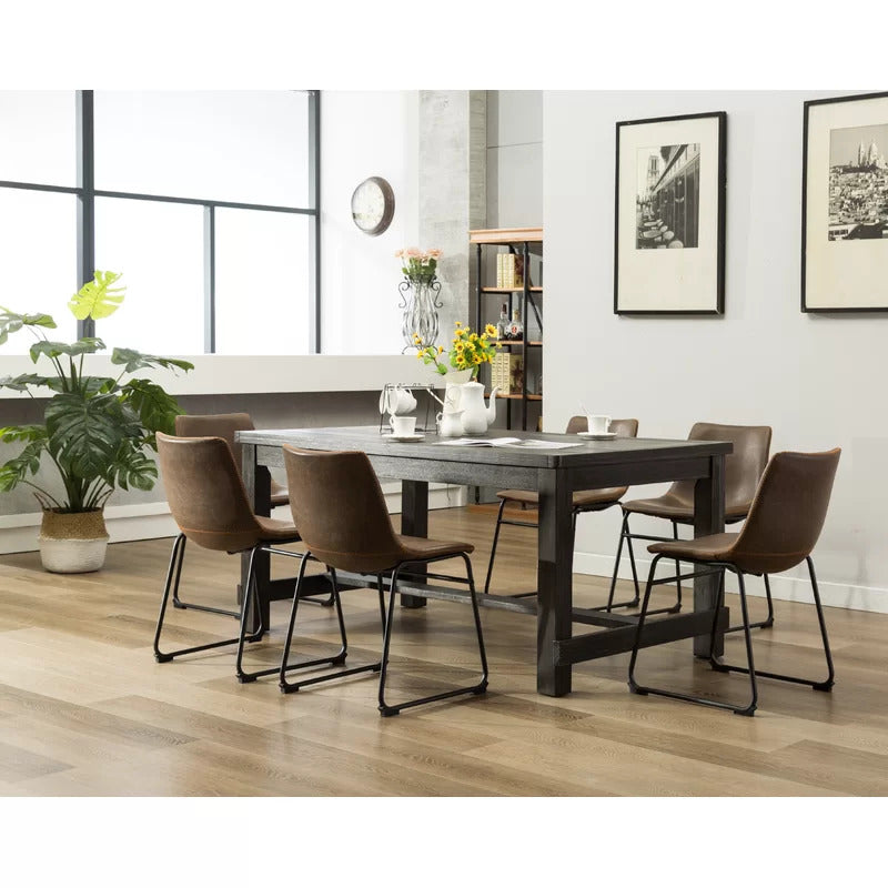 Dining Set: Dining Table with 6 Chairs Dining Set